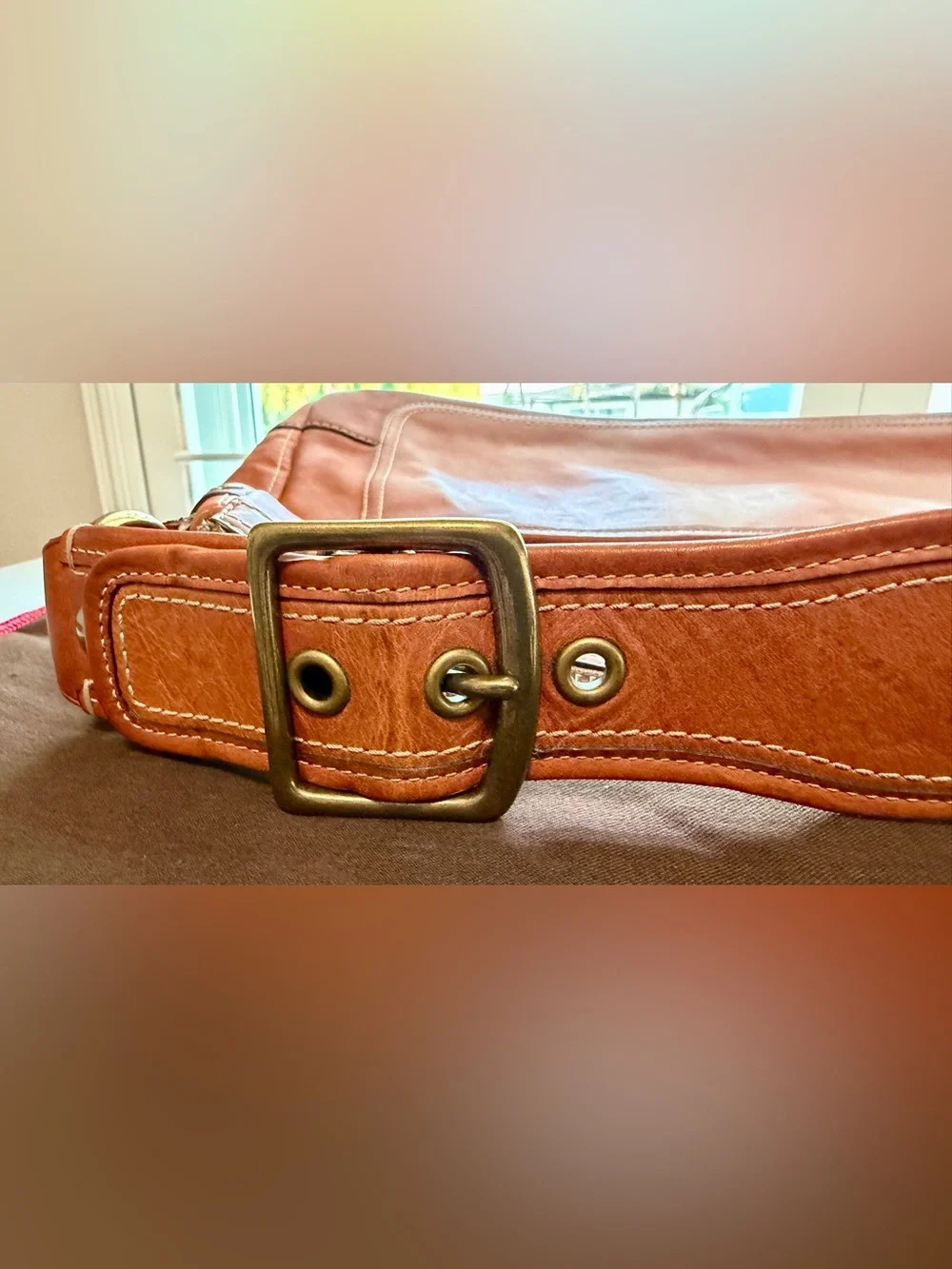 Coach 65th Anniversary Mandy Satchel Shoulder Bag w/Legacy Stripe lining - Picture 7 of 15